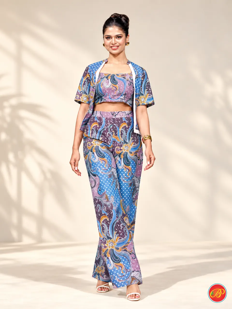 The paisley story: printed cotton, blue ground
